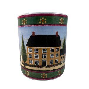 Block Country Village Coffee Mug Cup Winter 1995 Countrycore